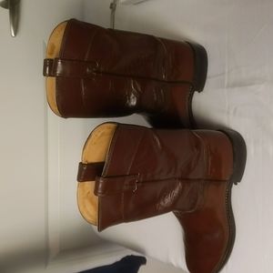 J. Chisholm Brown Leather Cowboy Boots size 8D
